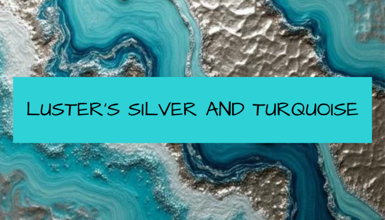 Lusters Silver and Turquoise business card 768x439
