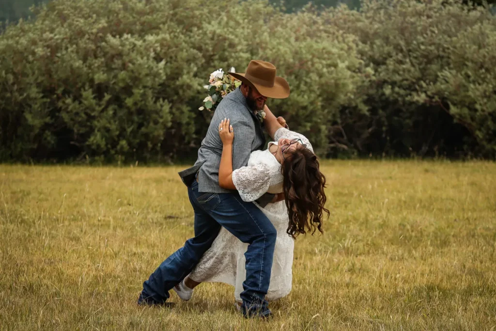 Brian and Crystal Show elopement wedding faith and marriage western couple Horses Hope and Hustle